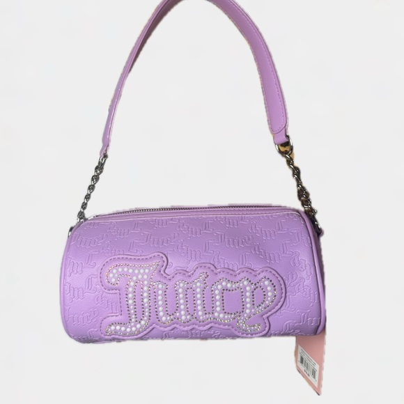 Juicy Couture Handbags - Juicy Couture Lilac Embossed Shoulder Bag